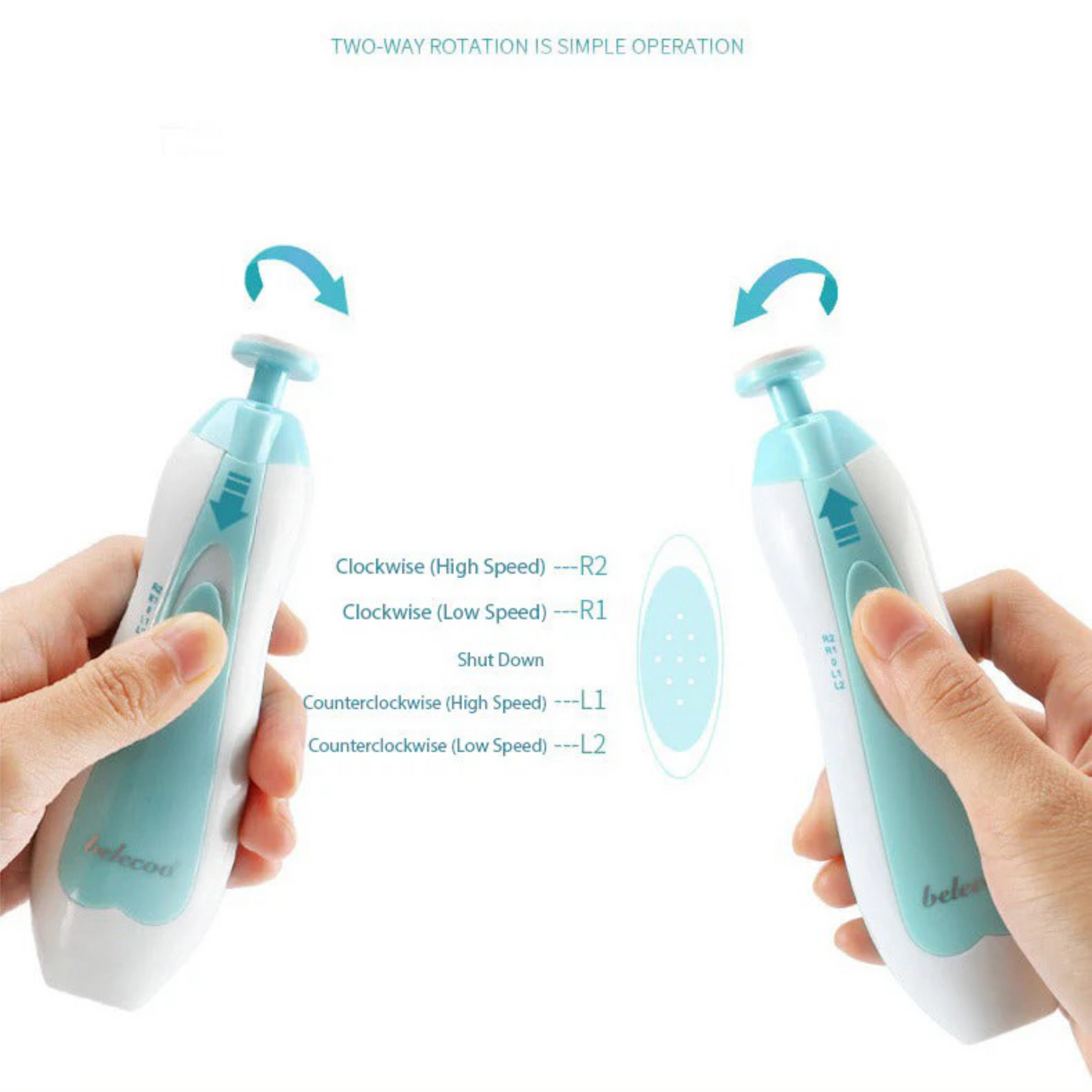 6 in 1 Electric Baby Nail Trimmer Kit