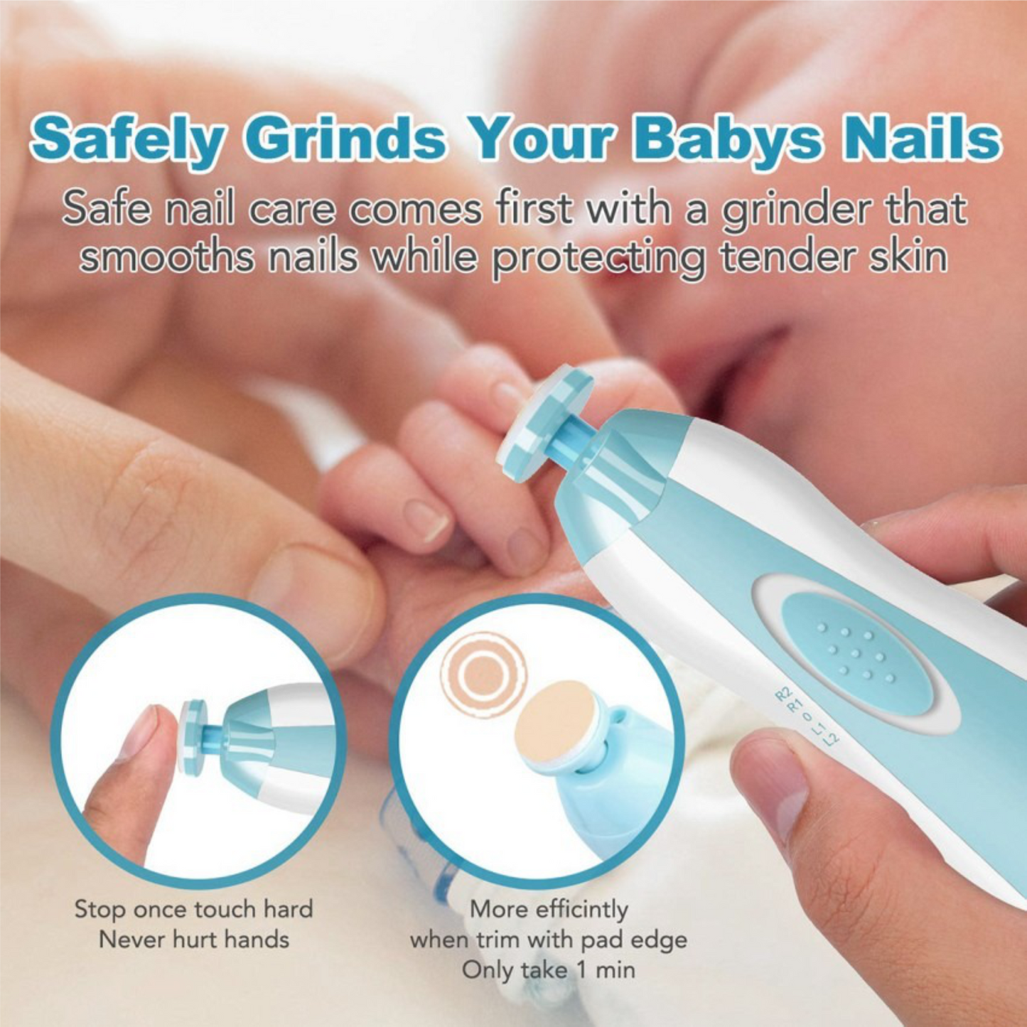 6 in 1 Electric Baby Nail Trimmer Kit