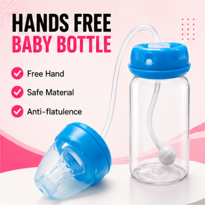 Hand Free Feeder | Anti-Colic, BPA-Free with 360° Gravity Straw
