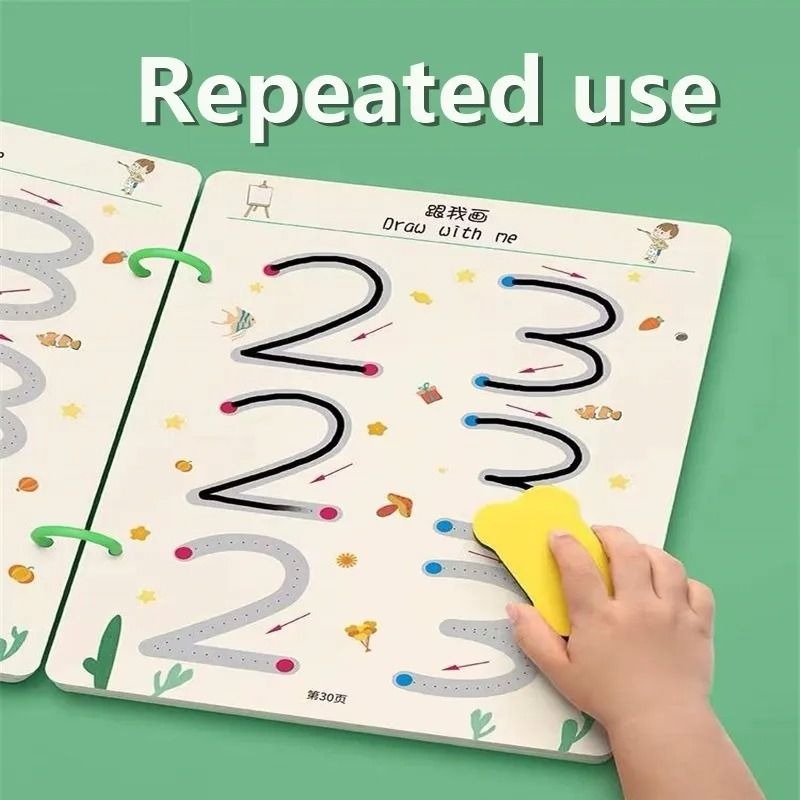 Reusable Tracing & Dot-to-Dot Workbook | Early Learning Activity Book
