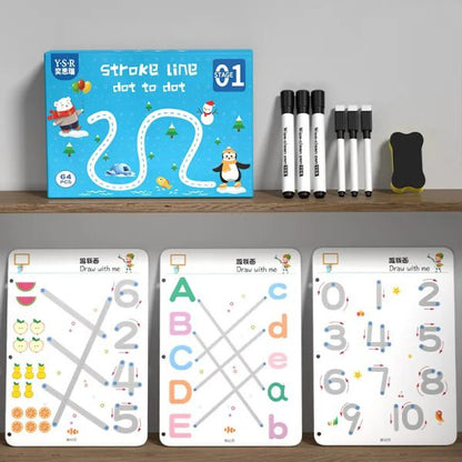 Reusable Tracing & Dot-to-Dot Workbook | Early Learning Activity Book
