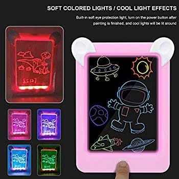 Kids Magic Glow Pad – 3D Light-Up Drawing Board | Interactive LED Art & Learning Tablet for Kids | Ages 3+