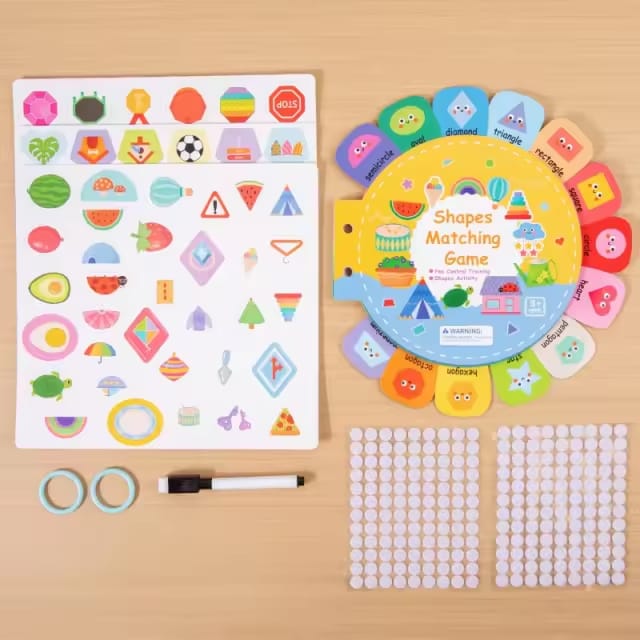 My Alphabet Busy Book – Interactive Learning Kit for Kids with Magnetic Letters, Stickers & Reusable Marker