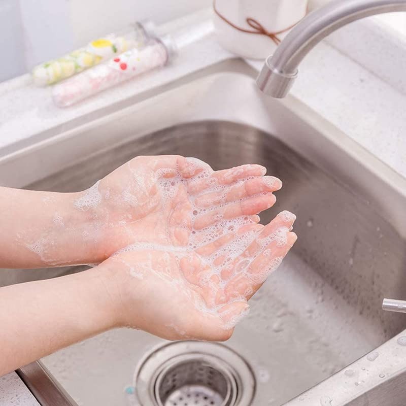 Portable Mini Paper Soap Sheets in Travel Tubes – Scented Disposable Hand Wash Flakes | Pack of 4