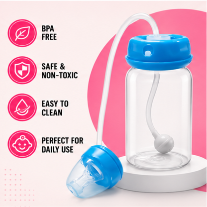Hand Free Feeder | Anti-Colic, BPA-Free with 360° Gravity Straw