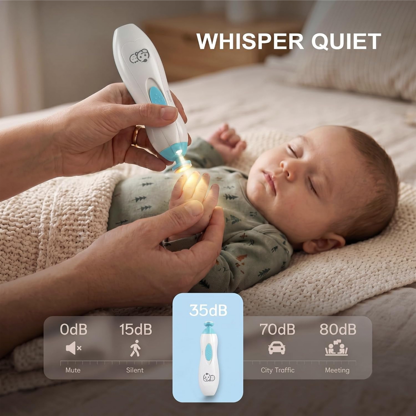 6 in 1 Electric Baby Nail Trimmer Kit