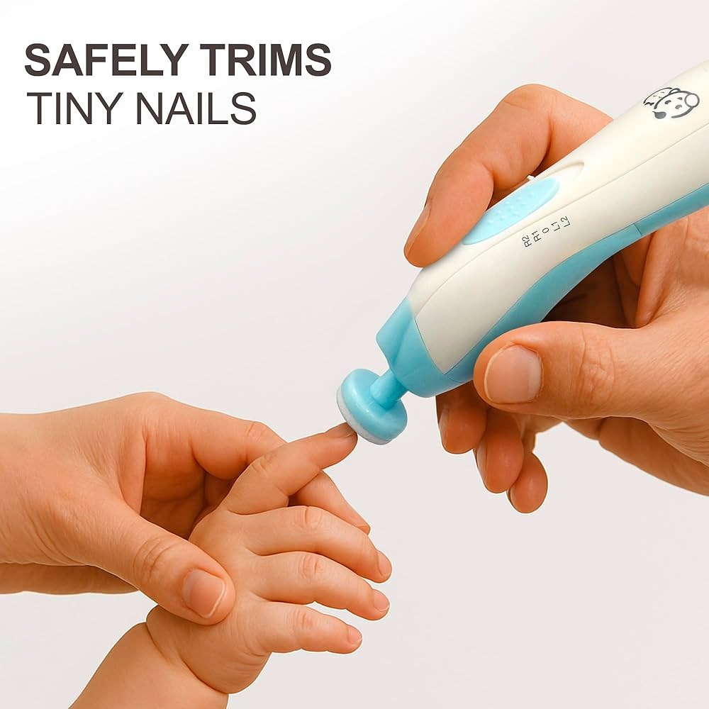 6-in-1 Electric Baby Nail Trimmer Set – Safe Silent Nail Filer for Newborns & Toddlers | With Storage Case
