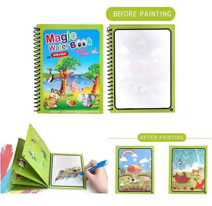 Magic Water Drawing Coloring Book