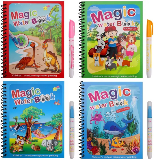 Magic Water Drawing Coloring Book